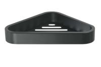 Hoek Planchet Sapho Smart 17x17x3 cm Roestvrij Staal Mat Zwart - thumbnail