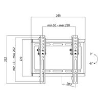 LogiLink BP0035 TV-beugel 58,4 cm (23) - 106,7 cm (42) Kantelbaar - thumbnail
