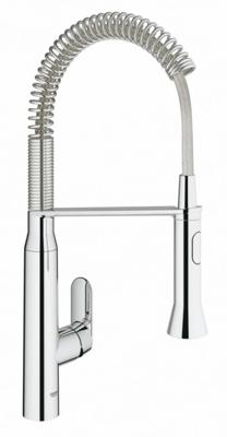Grohe K7 Keukenkraan Medium Met Professionele Handdouche Auto Met Omschakeling Douchestraal Naar Mousseur Chroom