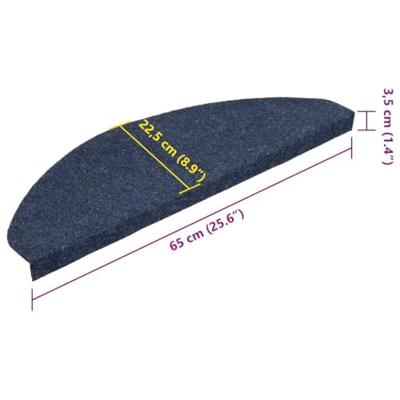 VidaXL Trapmatten zelfklevend 30 st 65x22,5x3,5 cm blauw VidaXL Trapmatten zelfklevend 30 st 65x22,5x3,5 cm blauw