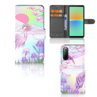 Sony Xperia 10 IV | Telefoonhoesje | Met pasjeshouder | Bird - thumbnail