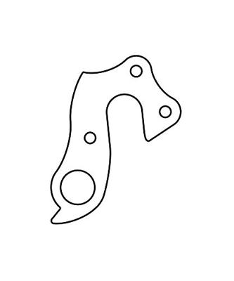 Marwi Union derailleurpad gh-057 met schroefset m4x0.7 + m3x0.5 Marwi Union derailleurpad gh-057 met schroefset m4x0.7 + m3x0.5