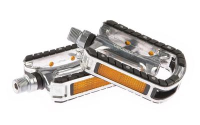 Tecora E pedaal trekking, aluminium, met reflectoren