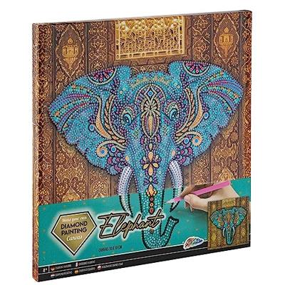 Grafix diamond painting op canvas olifant
