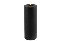 Countryfield LED kaars|stompkaars - zwart - D7,5 x H20 cm - timer - thumbnail