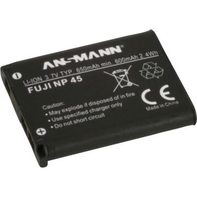 Ansmann A-Fuji NP 45 Camera-accu Vervangt originele accu NP-45 3.7 V 650 mAh Ansmann A-Fuji NP 45 Camera-accu Vervangt originele accu NP-45 3.7 V 650 mAh