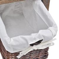 vidaXL Nachtkastjes 2 st hout bruin - thumbnail