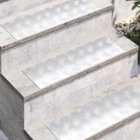 VidaXL Trap tread rechthoekig 2 pcs zilver 60 x 20 cm aluminium - thumbnail