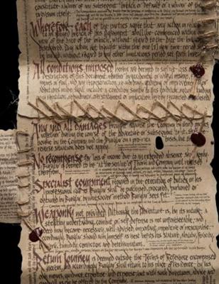 The Hobbit Mini Replica The Burglar Contract of Bilbo Baggins
