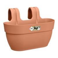 Elho Vibia Campana balkonbak easy hanger medium terra - thumbnail
