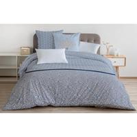 HOME LINGE PASSION Luxor dekbedovertrek - 1 dekbedovertrek 240 x 260 cm + 2 kussenslopen 65 x 65 cm - Blauw en wit - thumbnail