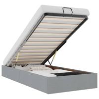 Bedframe zonder matras 80x200 cm stof lichtgrijs - thumbnail