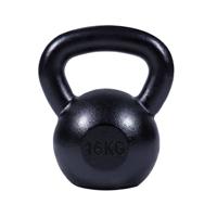 Kettlebell (16 kg) Gietijzer Zwart - thumbnail