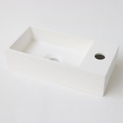 INK Fontein Versus Met Kraangat Rechts Polystone Mat Wit 36x18x9 cm