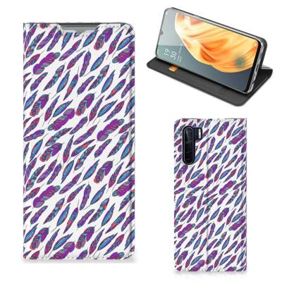 OPPO Reno3 | A91 | Hoesje met Magneet | Feathers Color OPPO Reno3 | A91 | Hoesje met Magneet | Feathers Color