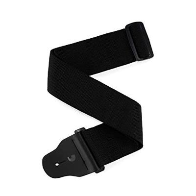 D&apos;Addario 74T000 gitaarband voor basgitaar 3" breed zwart met padding
