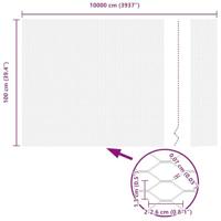 VidaXL Hexagon hek groen 1 x 100 m pvc - thumbnail