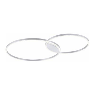 Paul Neuhaus Design plafondlampQ-Kate 2-rings 124cm grijs - 6590-95