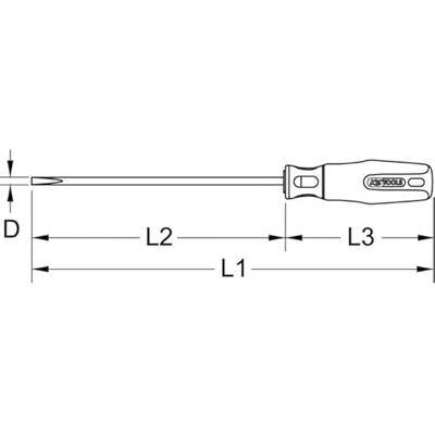 KS Tools 965.0913 Platte schroevendraaier