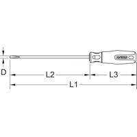 KS Tools 965.0913 Platte schroevendraaier - thumbnail