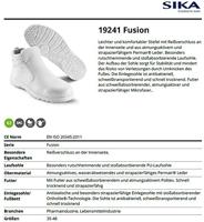 SIKA 19241 Fusion Boot met Rits S2 Wit - Maat 46 - 16.089.045.46 - thumbnail