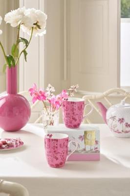 Pip Studio Set/2 Mokken Groot Jolie Bloemen Roze Pip Studio Set/2 Mokken Groot Jolie Bloemen Roze