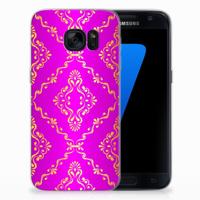 Siliconen Hoesje Samsung Galaxy S7 Barok Roze - thumbnail