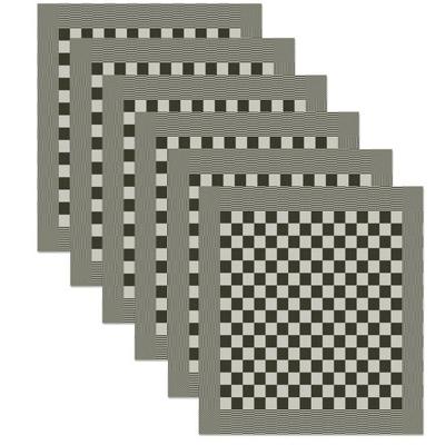 DDDDD theedoek barbeque zwart 65x65 cm