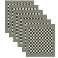 DDDDD Theedoek BBQ zwart 65x65cm 6st - thumbnail