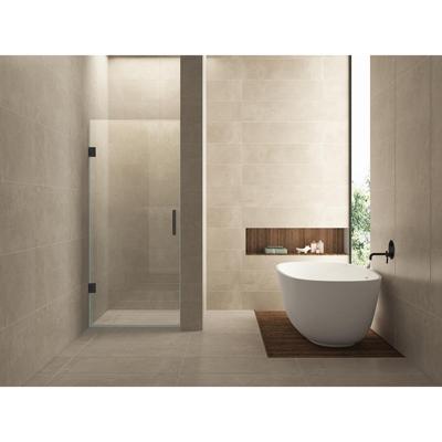 Wiesbaden Less Douchenisdeur 100x200cm - Helder Glas & Gunmetal
