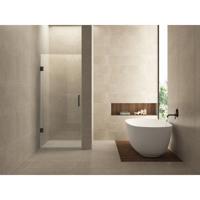 Wiesbaden Less Douchenisdeur 100x200cm - Helder Glas & Gunmetal - thumbnail