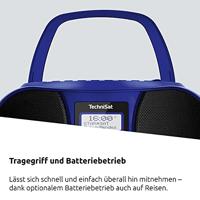 TechniSat DIGITRADIO 1990 Radio/CD-speler DAB+, VHF (FM) AUX, Bluetooth, CD, USB Acculaadfunctie, Wekfunctie Blauw - thumbnail