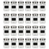 Opbergpotten met stickers 24 st 300 ml - thumbnail