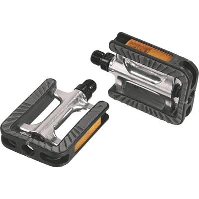 Pedaalset Ergotec 191 anti-slip met industrielagers - zilver/zwart