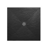 Douchebak Wiesbaden Stonea Antislip Composiet 90x90x3 cm Inkortbaar Mat Zwart - thumbnail