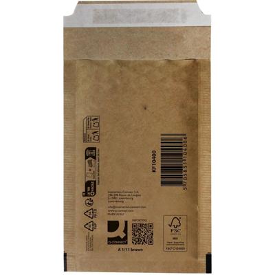 Q-CONNECT luchtkussenenveloppen, bruin, 1-A, 120 x 175 mm, doos van 200 stuks