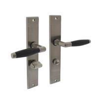 Intersteel Deurkruk Ton Basic met Schild Groef 235X43X5mm Mat Nikkel - thumbnail