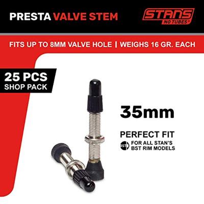 STANS Stan's valve stem (shop pack - 25pcs) - universal, presta - 35mm