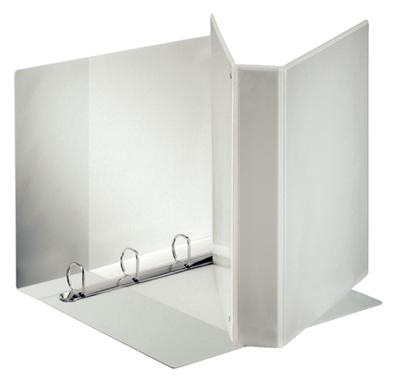 Esselte personaliseerbare ringmap PP voor ft A4 maxi rug van 6,3 cm , 4 D-ringen van 40 mm, wit