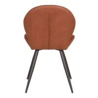 LABEL51 Eetkamertafel Tafelblad Halve Cirkel - Espresso - Mangohout - 200 cm - Halve Cirkel - thumbnail