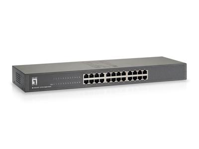 LevelOne GSW-2457 netwerk-switch Unmanaged Gigabit Ethernet (10/100/1000) Zwart