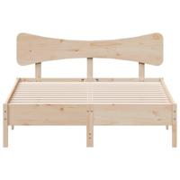 Bedframe zonder matras massief grenenhout 135x190 cm - thumbnail