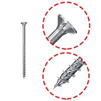 Fischer 670116 Power-Fast II Spaanplaatschroef 3.5 mm 35 mm Kruiskop Pozidriv Staal Galvanisch verzinkt 300 stuk(s) - thumbnail