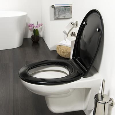 Tiger Toiletbril Ventura Softclose Duroplast Zwart 37.5x4.5x45cm 251490746