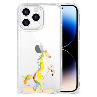 iPhone 14 Pro Stevig | Bumper Hoesje | Horse Color iPhone 14 Pro Stevig | Bumper Hoesje | Horse Color