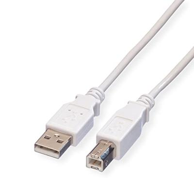 VALUE USB 2.0 Kabel, type A-B, Type A-B, wit, 4,5 m VALUE USB 2.0 Kabel, type A-B, Type A-B, wit, 4,5 m