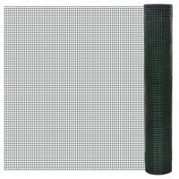 Kippengaas 25x1 m gegalvaniseerd staal met PVC-coating groen - thumbnail