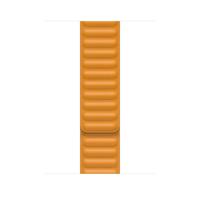 Apple origineel Leather Link Apple Watch medium 42mm / 44mm / 45mm California Poppy - MY9P2ZM/A - thumbnail