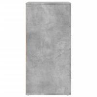 Dressoir 60x39x80 cm bewerkt hout betongrijs - thumbnail