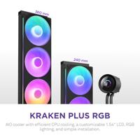 Kit voor vloeibare koeling NZXT RL-KR240-B2 Kraken Plus 240 RGB Zwart - thumbnail